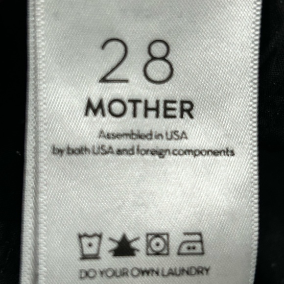 Mother high waisted tie-bow looker ankle in black 28. Out of stock in stores - Picture 6 of 10